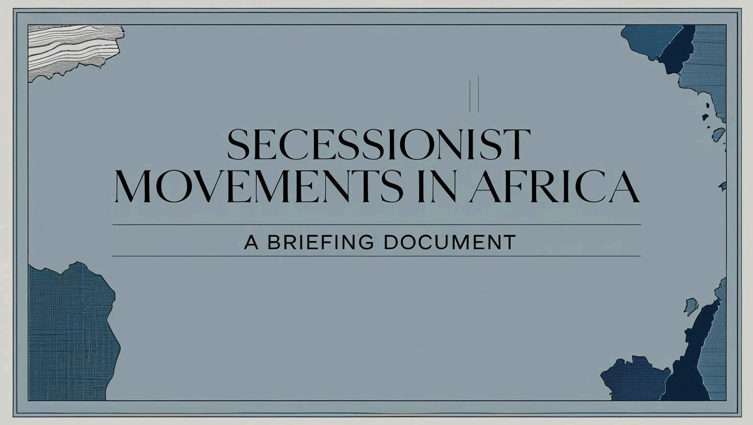 Special Report: African Secessionism and Human Rights
